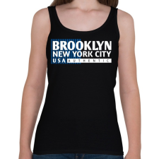 PRINTFASHION Brooklyn - Női atléta - Fekete női trikó