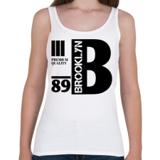 PRINTFASHION Brooklyn premium quality 89 - Női atléta - Fehér női trikó