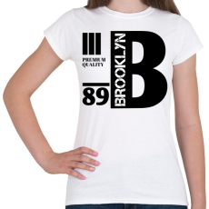 PRINTFASHION Brooklyn premium quality 89 - Női póló - Fehér