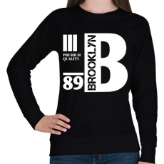 PRINTFASHION Brooklyn premium quality 89 - Női pulóver - Fekete