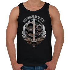 PRINTFASHION Brotherhood of Steel - Férfi atléta - Fekete