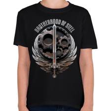 PRINTFASHION Brotherhood of Steel - Gyerek póló - Fekete gyerek póló