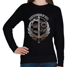 PRINTFASHION Brotherhood of Steel - Női pulóver - Fekete