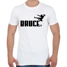 PRINTFASHION Bruce - Férfi póló - Fehér férfi póló