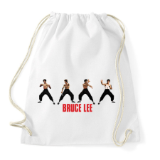 PRINTFASHION Bruce Lee - Sportzsák, Tornazsák - Fehér tornazsák
