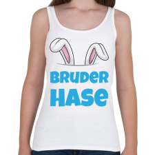 PRINTFASHION Bruder Hase - Női atléta - Fehér női trikó