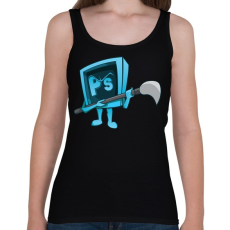 PRINTFASHION Brush - Női atléta - Fekete