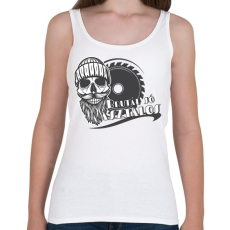 PRINTFASHION Brutál jó asztalos - Női atléta - Fehér