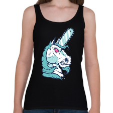 PRINTFASHION Brutál unikornis - Női atléta - Fekete női trikó