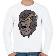 PRINTFASHION Bruti a gorilla - Férfi pulóver - Fehér férfi pulóver, kardigán