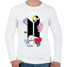 PRINTFASHION BT-21 - Férfi hosszú ujjú póló - Fehér férfi póló