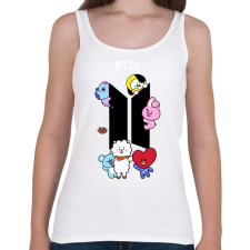 PRINTFASHION BT-21 - Női atléta - Fehér női trikó