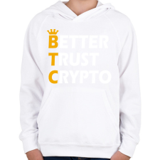 PRINTFASHION BTC - Gyerek kapucnis pulóver - Fehér gyerek pulóver, kardigán