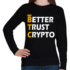 PRINTFASHION BTC - Női pulóver - Fekete