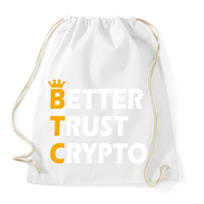 PRINTFASHION BTC - Sportzsák, Tornazsák - Fehér tornazsák