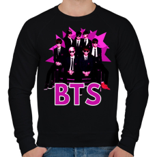 PRINTFASHION BTS 3 - Férfi pulóver - Fekete