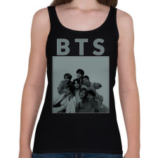 PRINTFASHION BTS 4 - Női atléta - Fekete női trikó