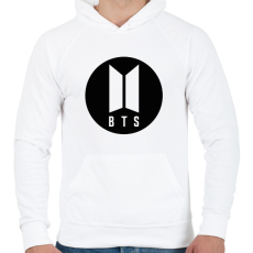 PRINTFASHION BTS - Férfi kapucnis pulóver - Fehér