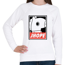 PRINTFASHION BTS Jhope - Női pulóver - Fehér