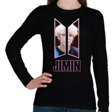 PRINTFASHION BTS Jimin 2 - Női hosszú ujjú póló - Fekete női póló