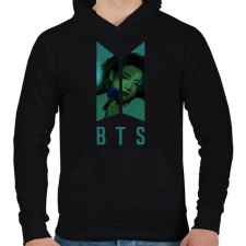 PRINTFASHION bts-Jungkook - Férfi kapucnis pulóver - Fekete női pulóver, kardigán