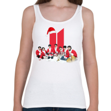 PRINTFASHION BTS Karácsony  - Női atléta - Fehér női trikó