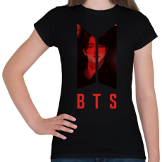 PRINTFASHION bts-Kim Seok Jin - Női póló - Fekete