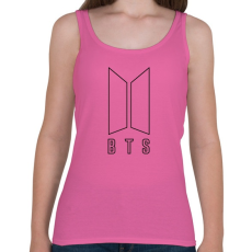 PRINTFASHION BTS kontúr - Női atléta - Rózsaszín