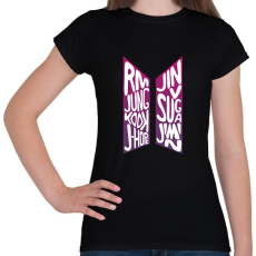 PRINTFASHION Bts logo - Női póló - Fekete