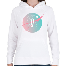 PRINTFASHION BTS NASA: V - Női kapucnis pulóver - Fehér női pulóver, kardigán