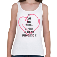 PRINTFASHION BTS PERSONA - Női atléta - Fehér női trikó