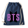 PRINTFASHION BTS - Purple - Sportzsák, Tornazsák - Sötétkék