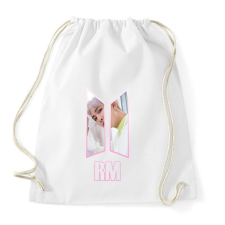 PRINTFASHION BTS RM - Sportzsák, Tornazsák - Fehér tornazsák