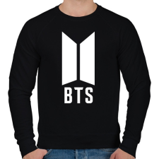 PRINTFASHION BTS white - Férfi pulóver - Fekete férfi pulóver, kardigán