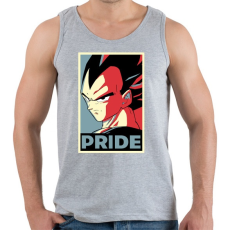 PRINTFASHION Büszke Vegita - Férfi atléta - Sport szürke
