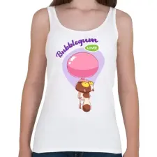 PRINTFASHION Bubblegum lover - Női atléta - Fehér női trikó