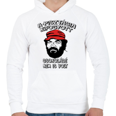 PRINTFASHION Bud Spencer 01 - Férfi kapucnis pulóver - Fehér
