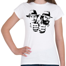 PRINTFASHION Bud Spencer and Terence Hill - Black - Női póló - Fehér