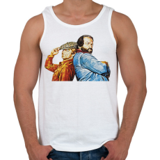 PRINTFASHION Bud Spencer and Terence Hill - Férfi atléta - Fehér