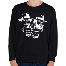 PRINTFASHION Bud Spencer and Terence Hill - White - Gyerek pulóver - Fekete gyerek pulóver, kardigán