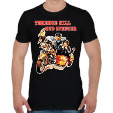 PRINTFASHION Bud Spencer és Terence Hill  - Férfi póló - Fekete férfi póló