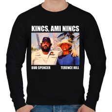 PRINTFASHION Bud Spencer és Terence Hill - Férfi pulóver - Fekete