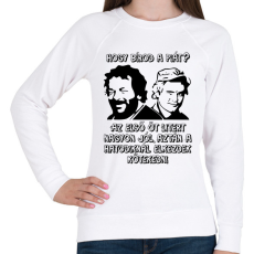 PRINTFASHION Bud Spencer és Terence Hill  (Hogy bírod a piát?)  - Női pulóver - Fehér