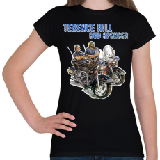 PRINTFASHION Bud Spencer és Terence Hill  - Női póló - Fekete