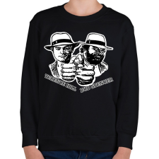 PRINTFASHION Bud Spencer és Ternce Hill - Gyerek pulóver - Fekete gyerek pulóver, kardigán