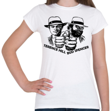 PRINTFASHION Bud Spencer és Ternce Hill - Női póló - Fehér