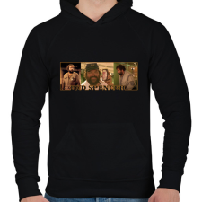 PRINTFASHION Bud Spencer  - Férfi kapucnis pulóver - Fekete férfi pulóver, kardigán