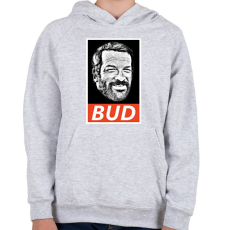PRINTFASHION BUD SPENCER - Gyerek kapucnis pulóver - Sport szürke