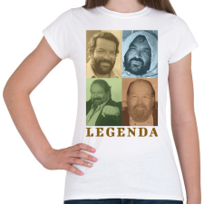 PRINTFASHION Bud Spencer legenda - Női póló - Fehér női póló
