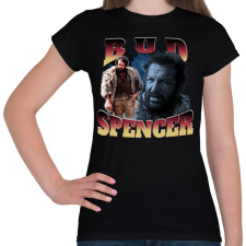 PRINTFASHION Bud Spencer - Női póló - Fekete női póló